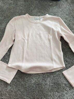 Sunday Best Soft Pink Long Sleeve Waffle